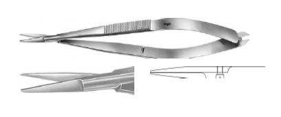 НОЙС МІКРО НОЖИЦІ ПРІЖ. РУЧК. ПРЯМ. 125MM